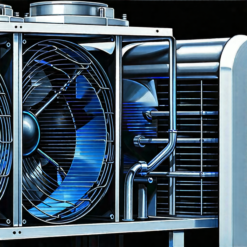 Close-up of cooling system