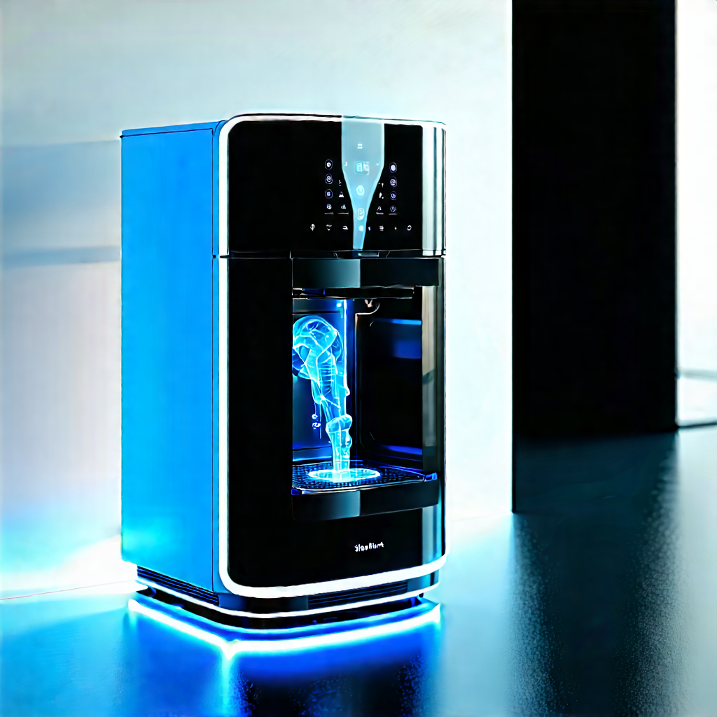 Innovative Smart Appliance Design With Black Blue