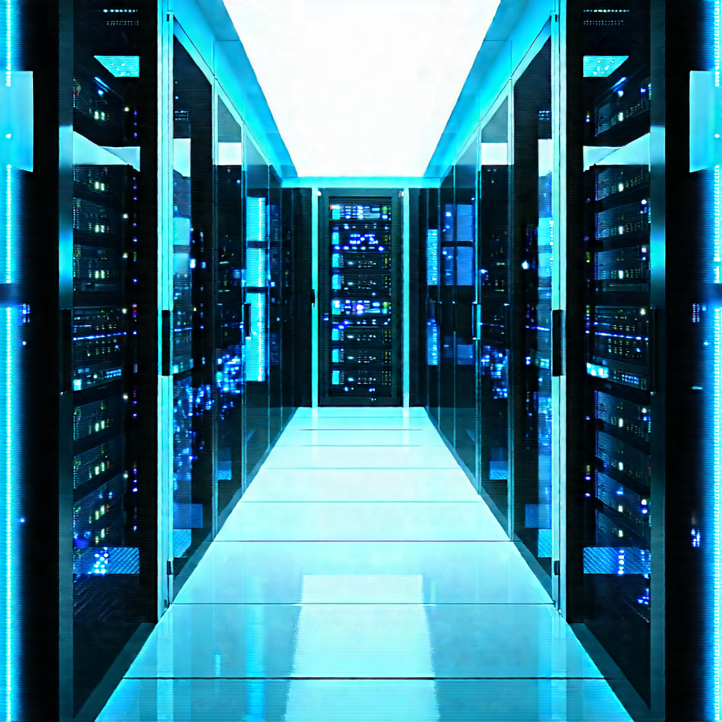 Futuristic server room