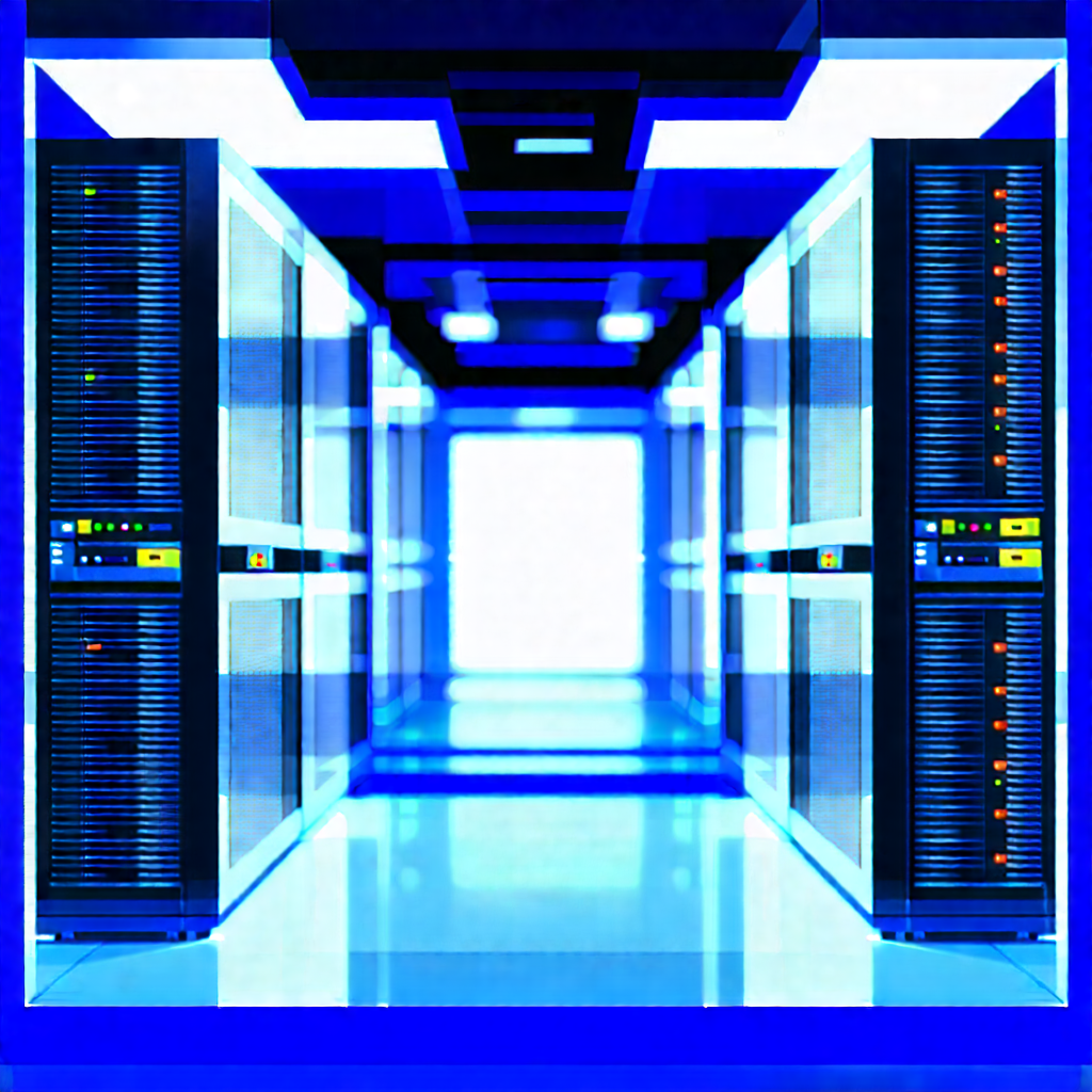 (futuristic:1.41) server room