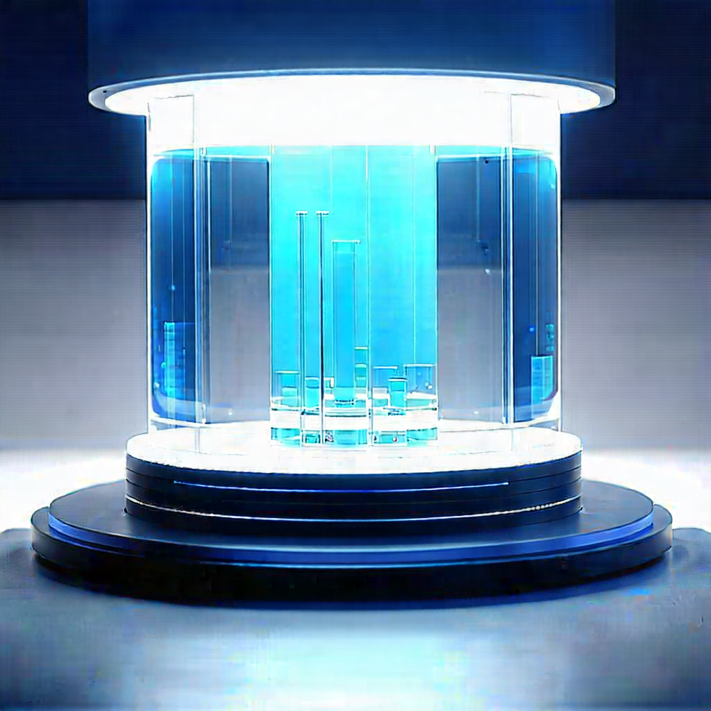 Futuristic research laboratory