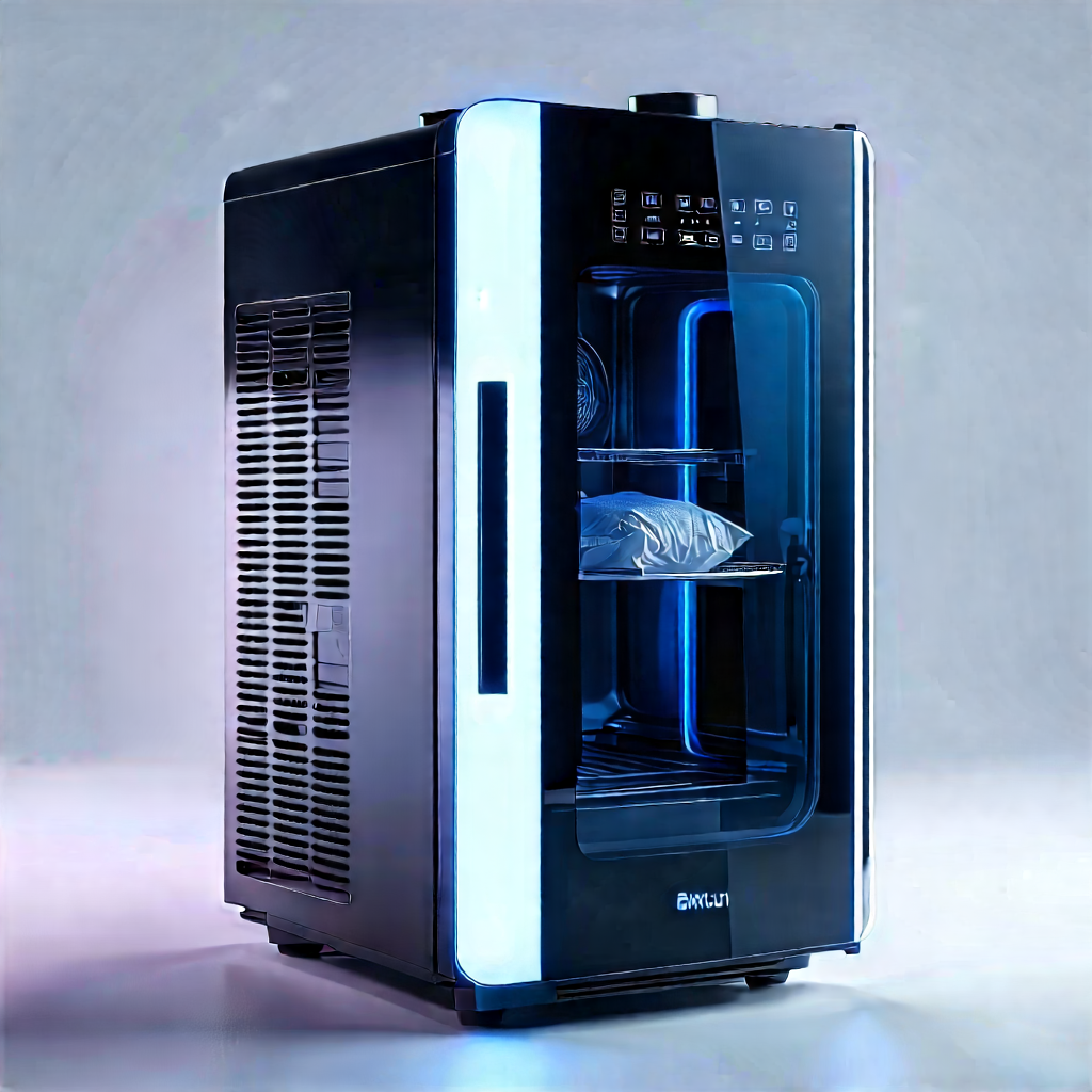 Innovative Smart Appliance Design With Black Blue