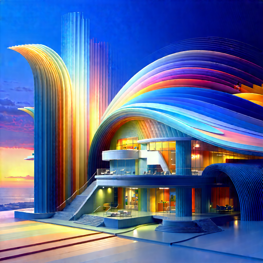 Innovative Renewable Energy Design With Large, Colorful