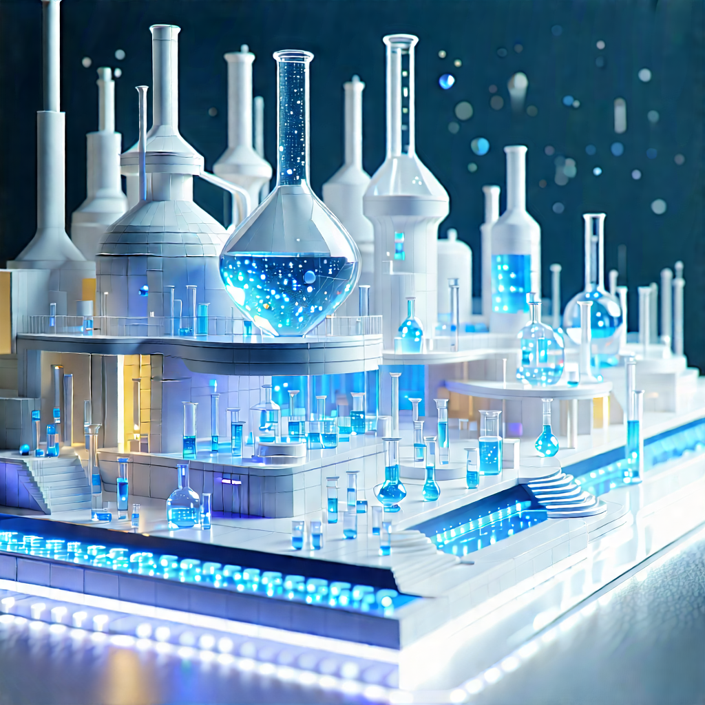 Futuristic research laboratory