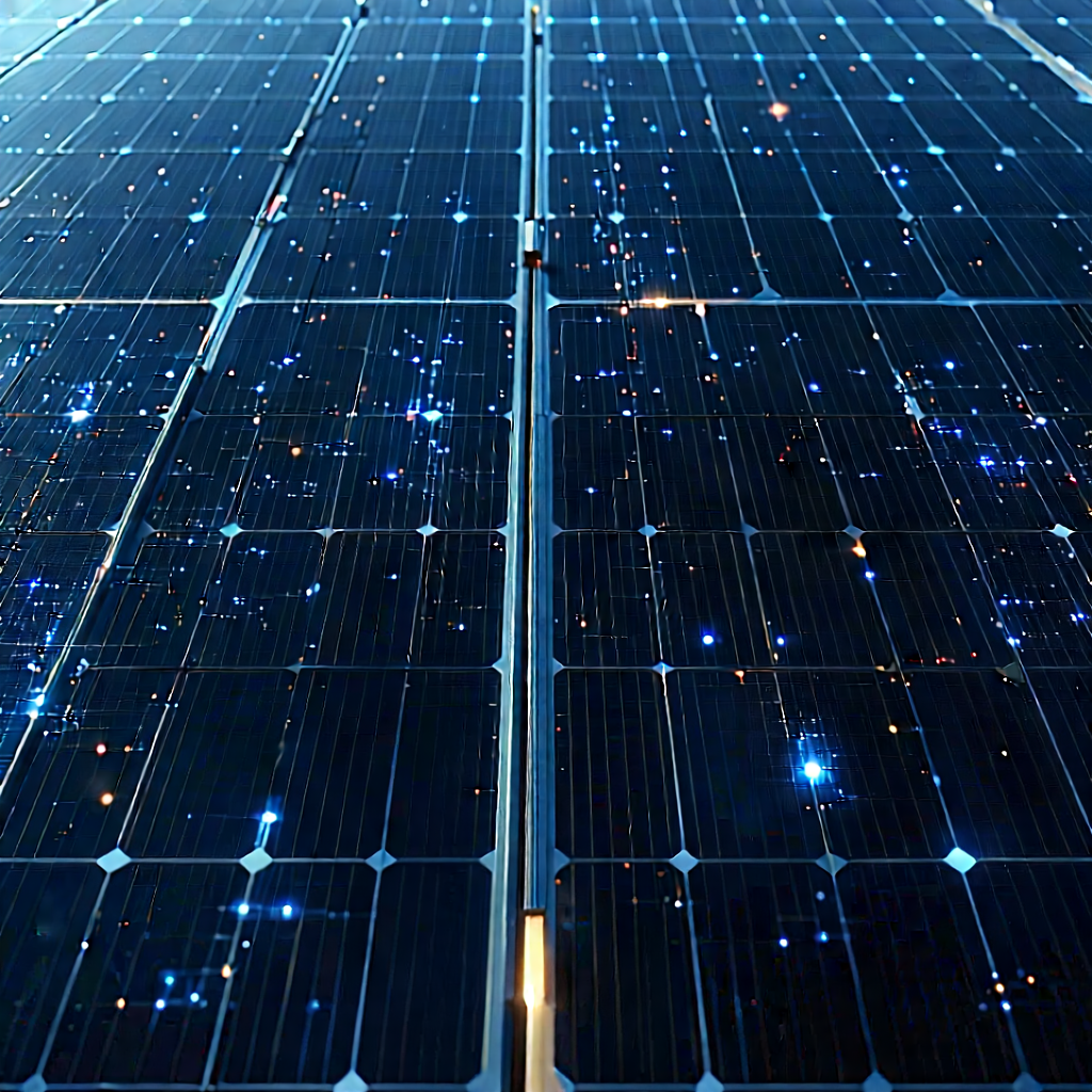 Solar Panel With Data Streams With Large Solar