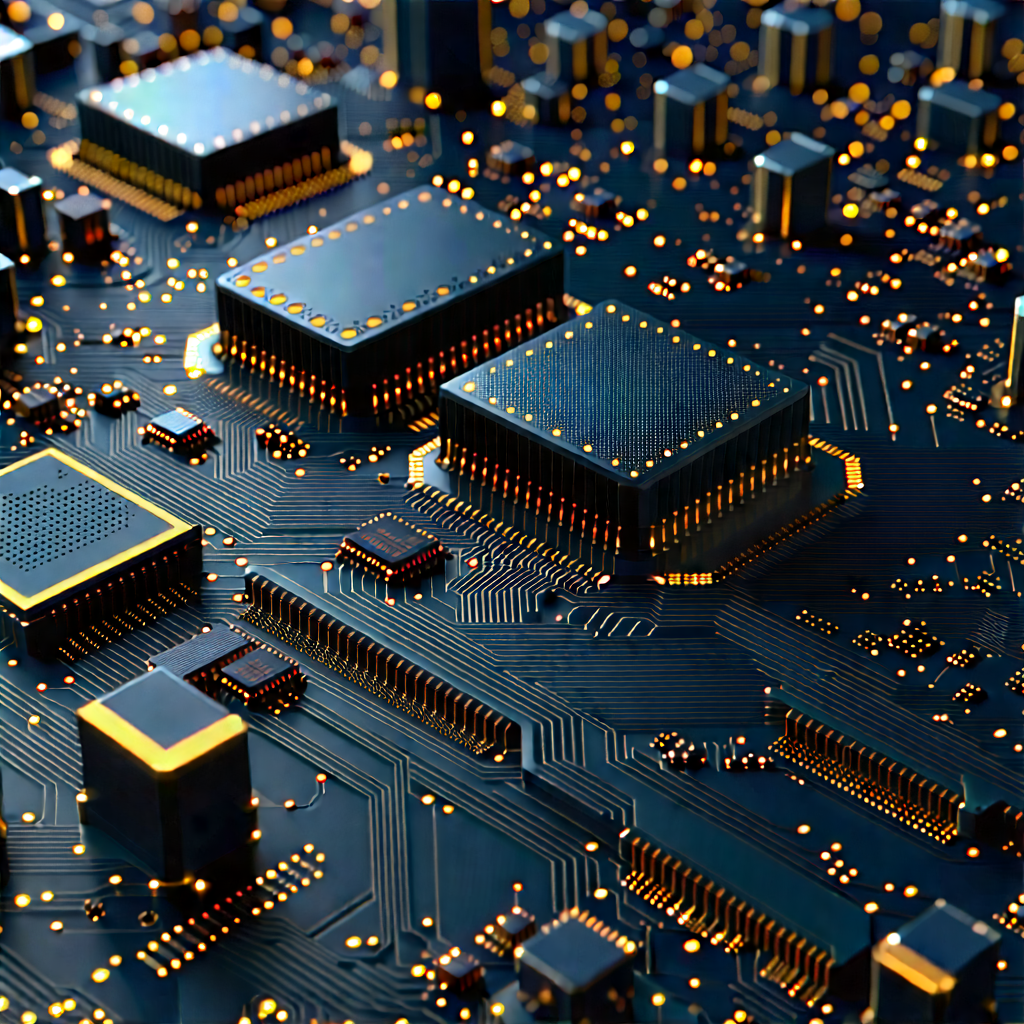 Close-up Of Sensor Array With Close-up Computer