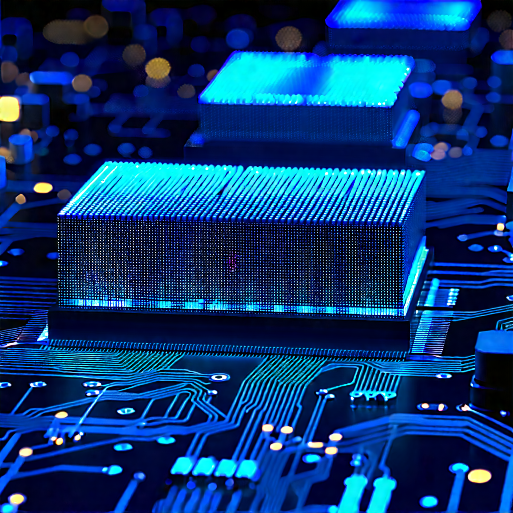 Circuit board with digital particles