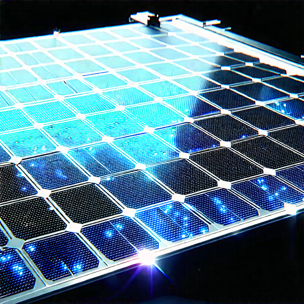 Solar Panel With Holographic Projection With Solar Panel