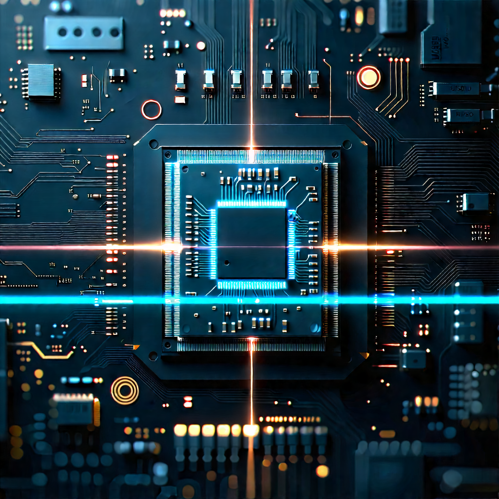 Microchip with laser scanning