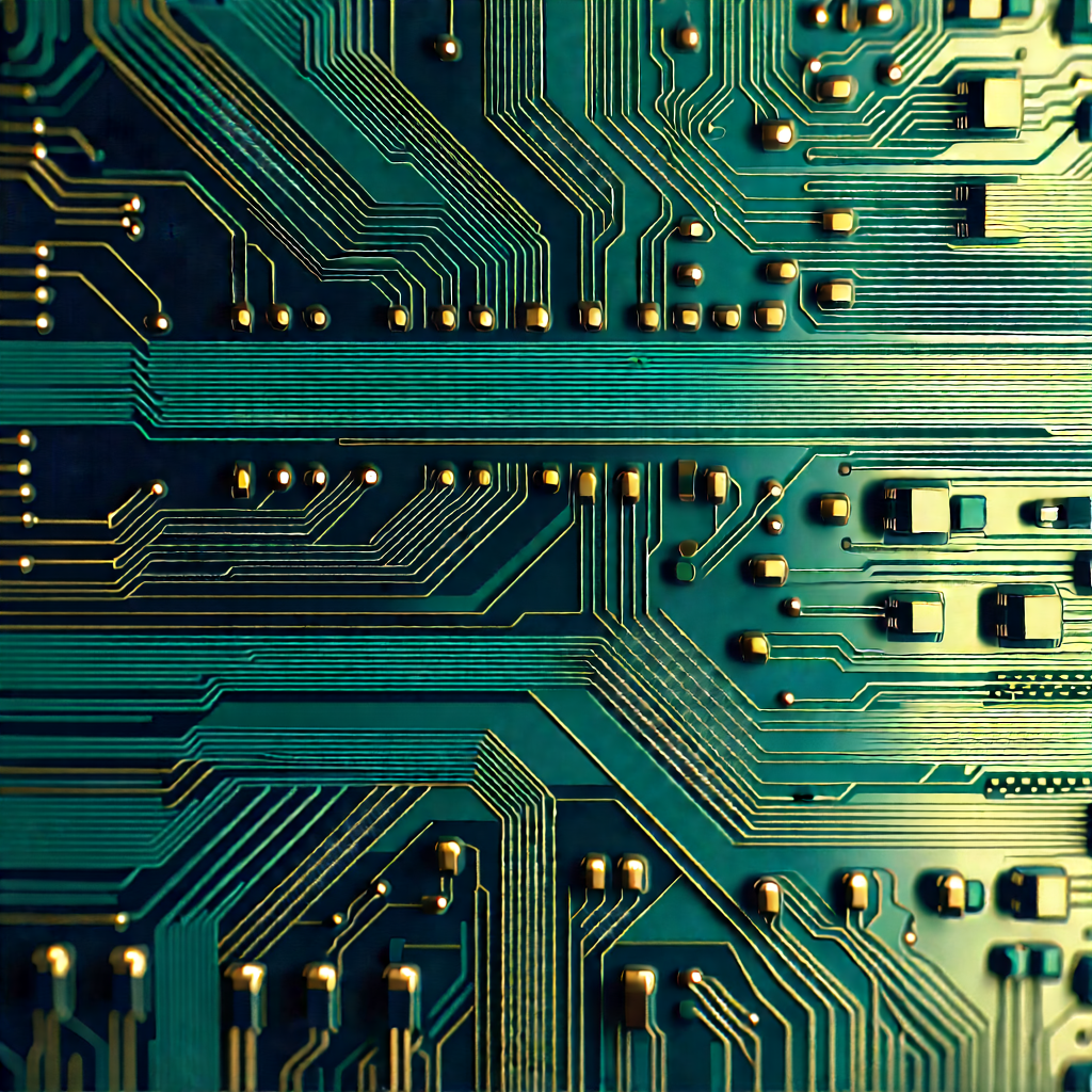Close-up of electronic circuit
