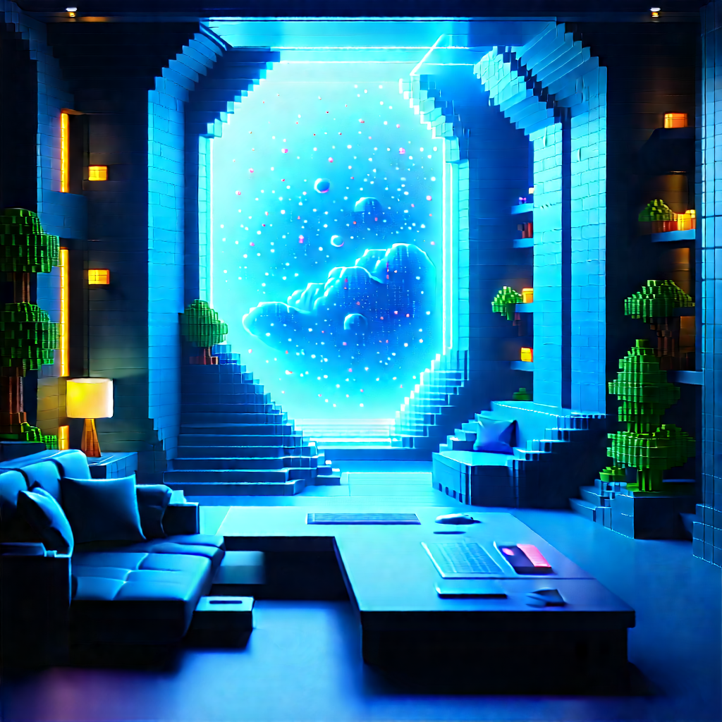 Futuristic Tech Startup Office With Image, There