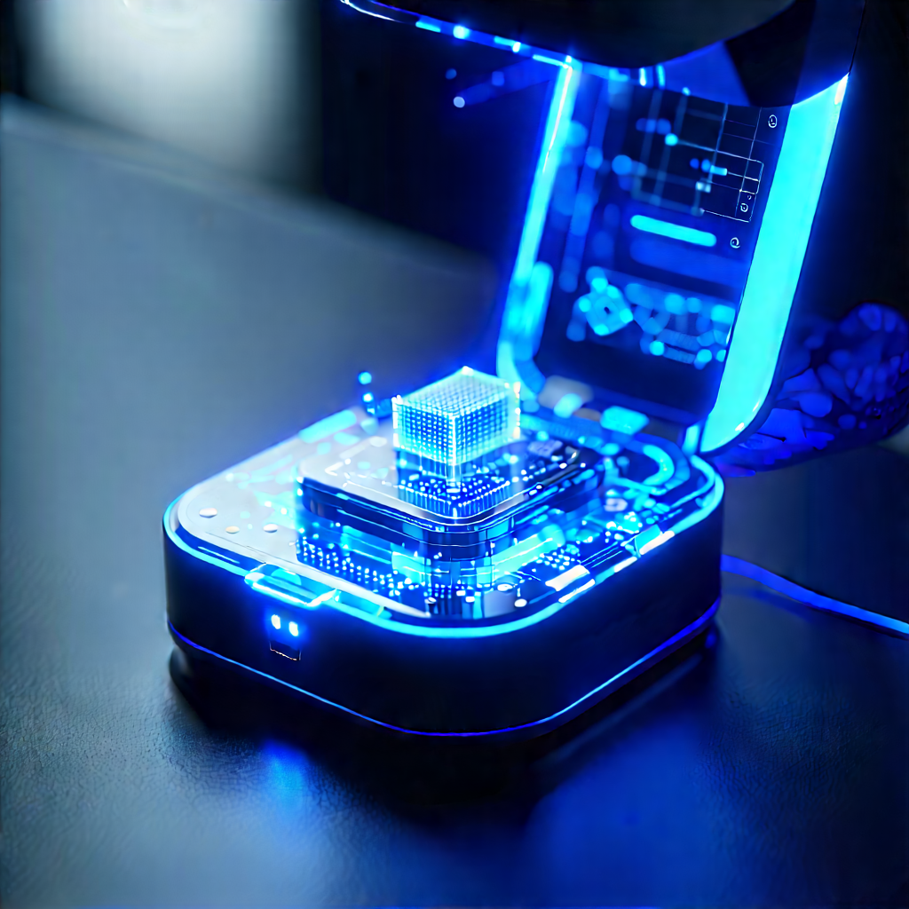 Innovative Wearable Device Design With Blue White