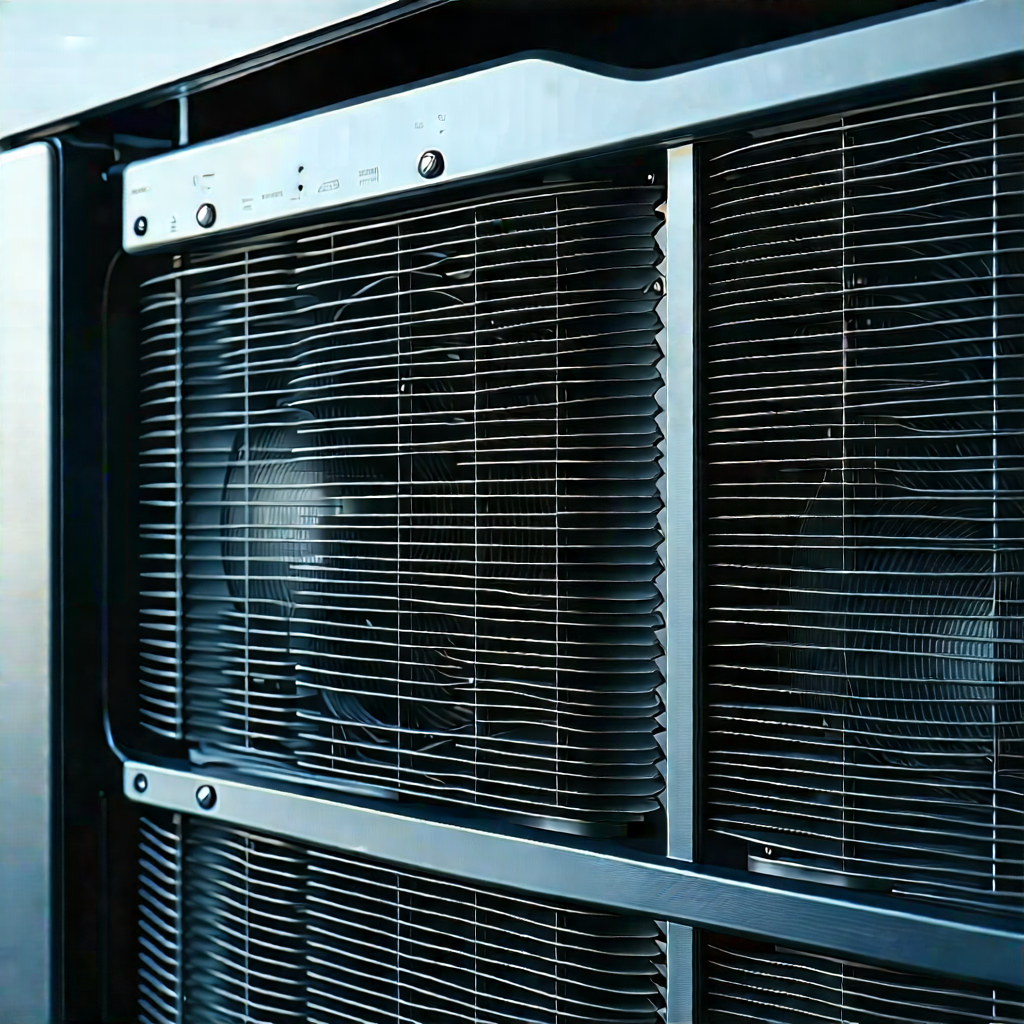 Close-up of cooling system