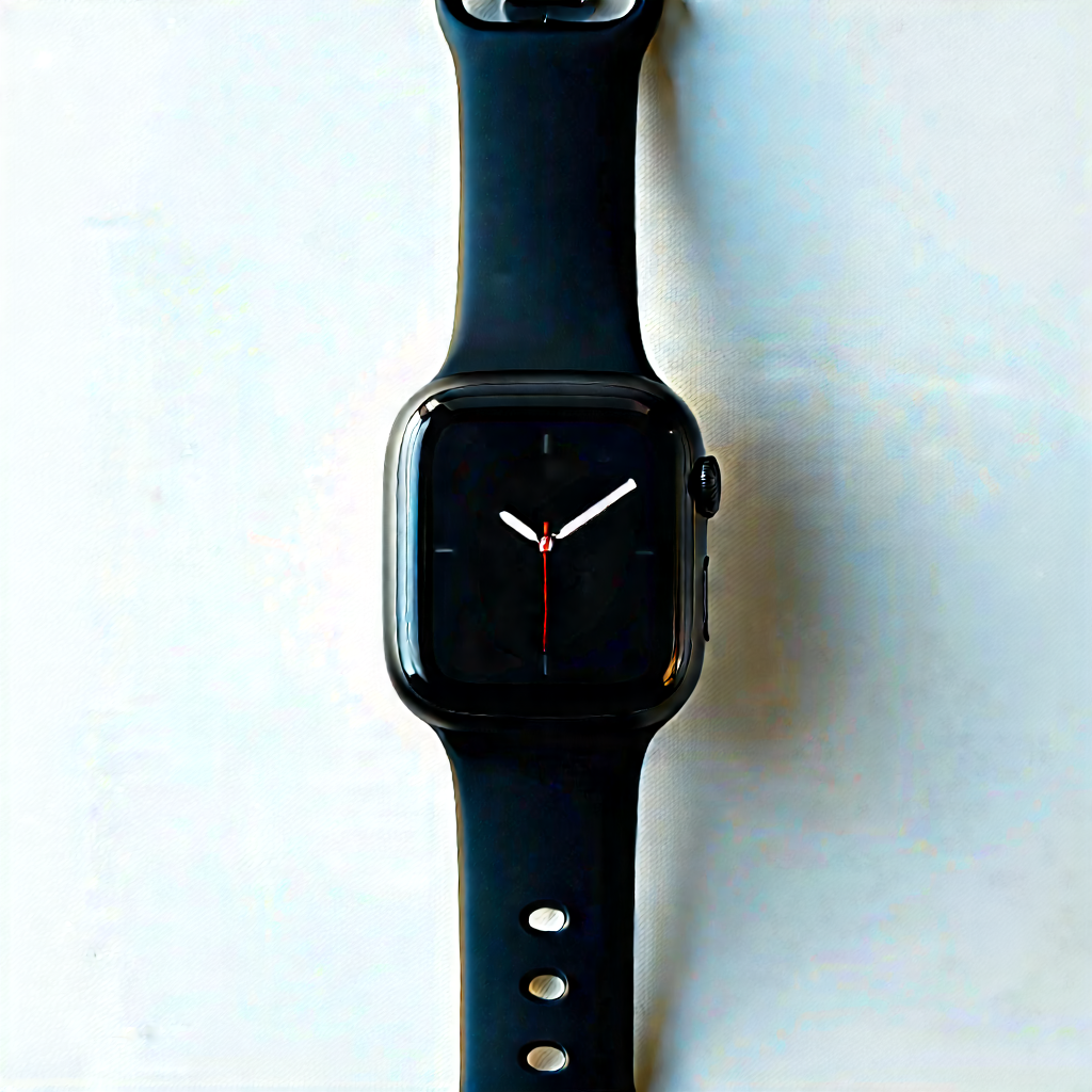 Smart Watch With User Interface With Black Watch