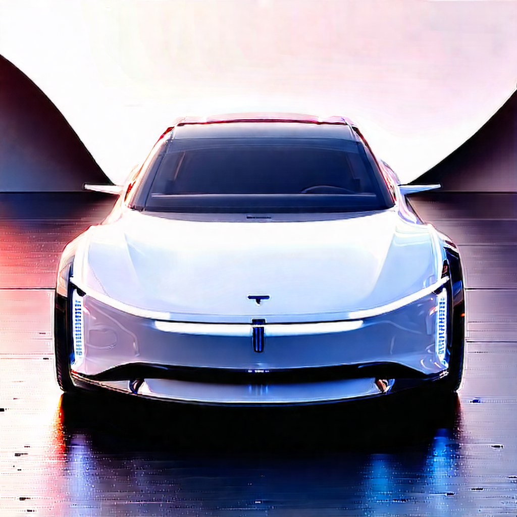 Innovative Electric Vehicle Design With White Sleek