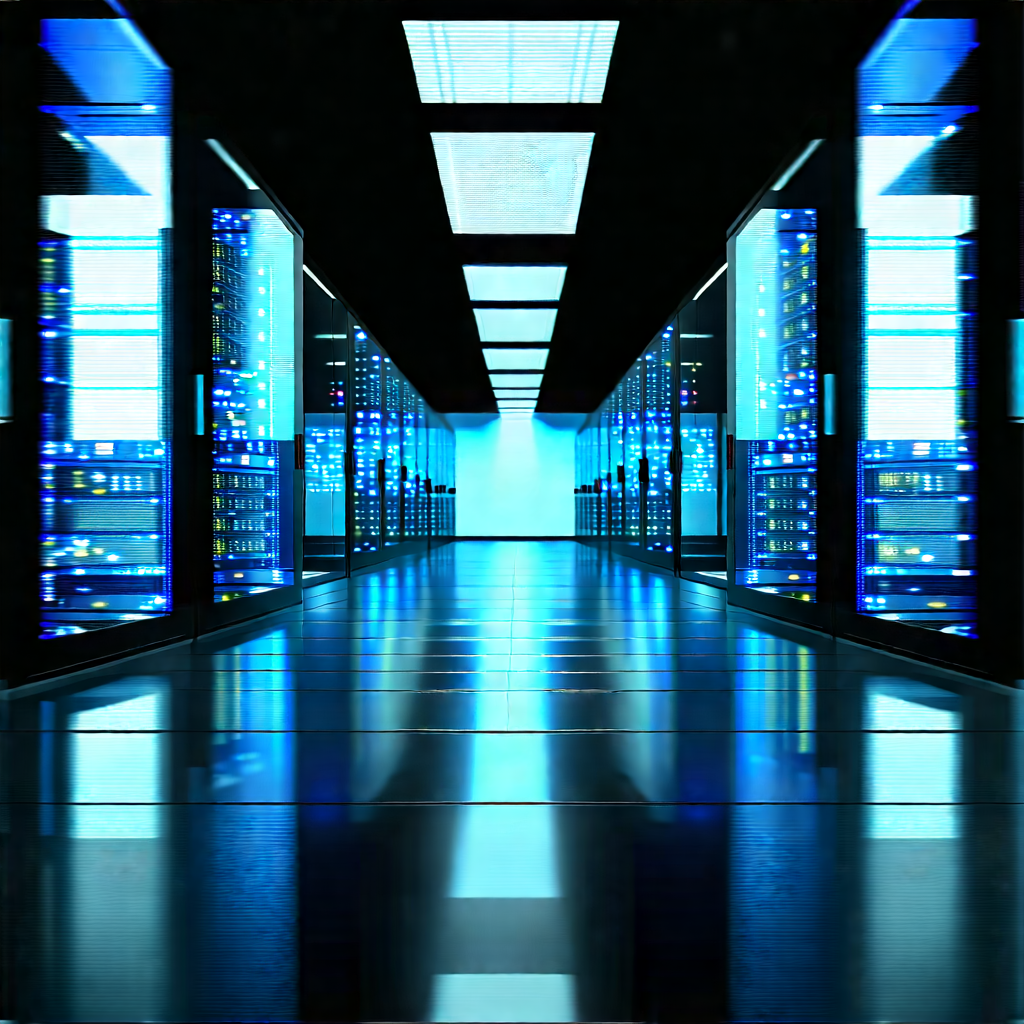Futuristic server room