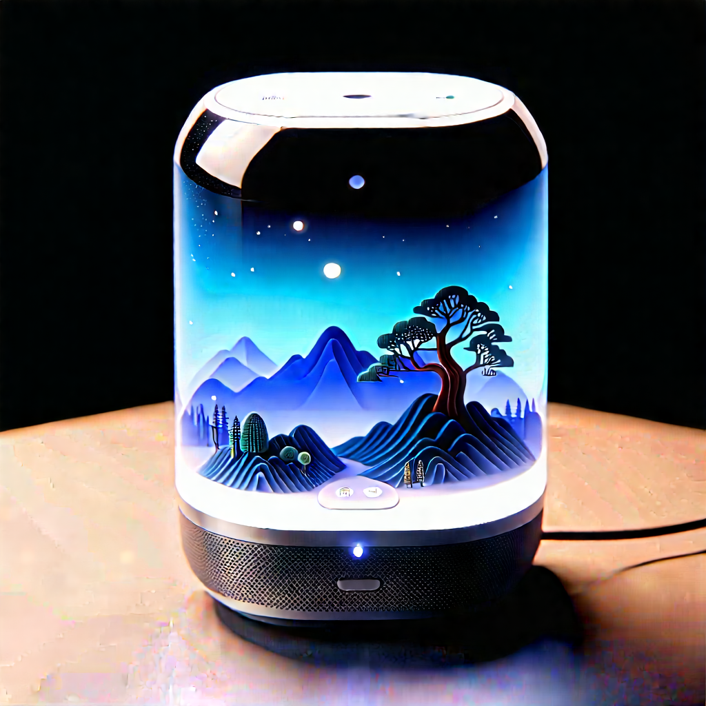 Smart Home Device With User Interface With Small, Illuminated