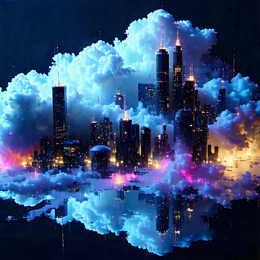 Cloud Computing Visualization With Image, There