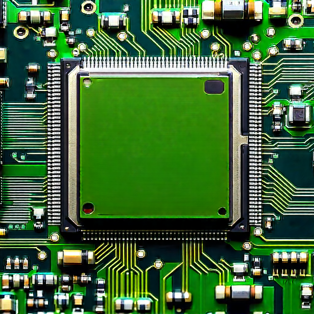 Close-up of microprocessor