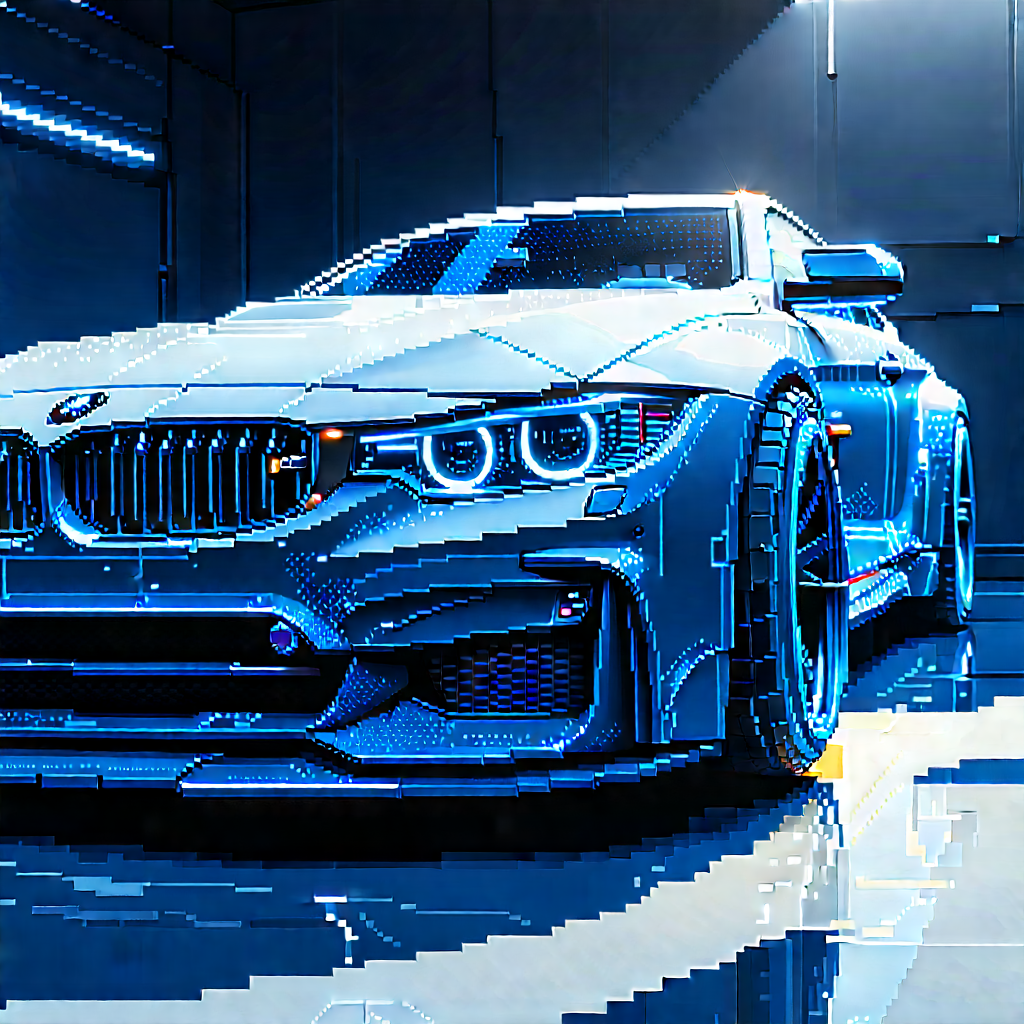 Automotive Technology In Research Center With Parked Garage,