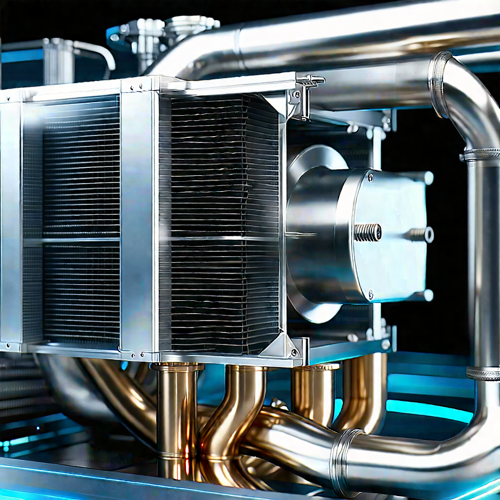 Close-up of cooling system