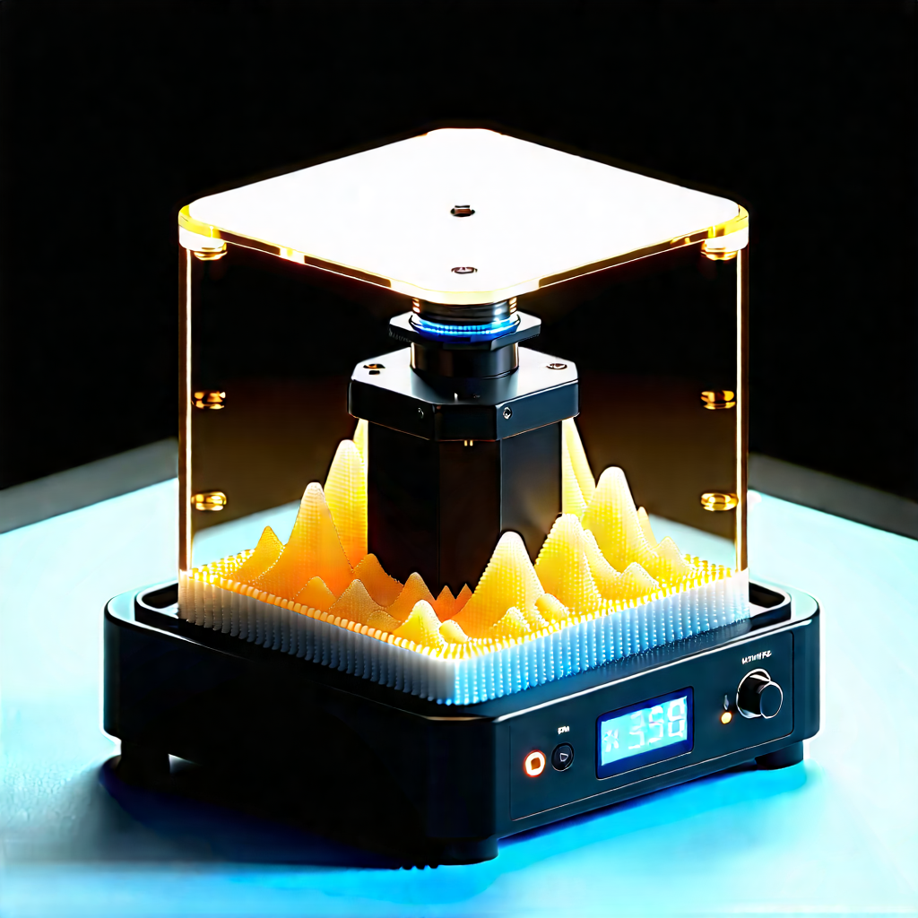 3d Printer With Digital Particles With Small Black