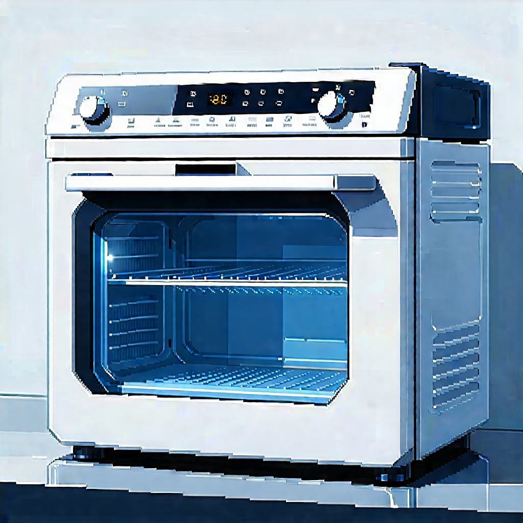 Innovative Smart Appliance (design:1.48) With White Oven