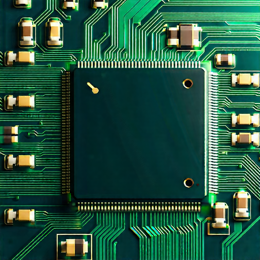 Close-up of electronic circuit