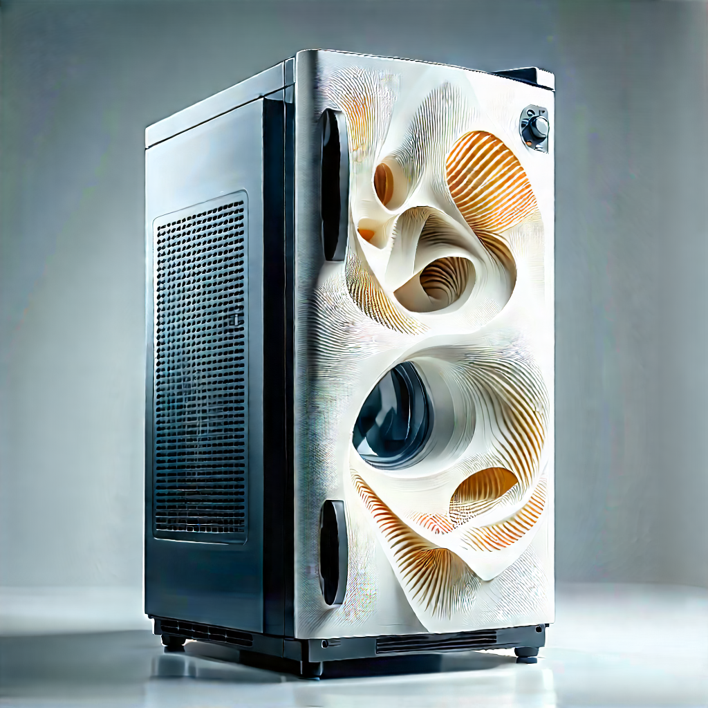 Innovative Smart Appliance (design:1.36) With Large, Black