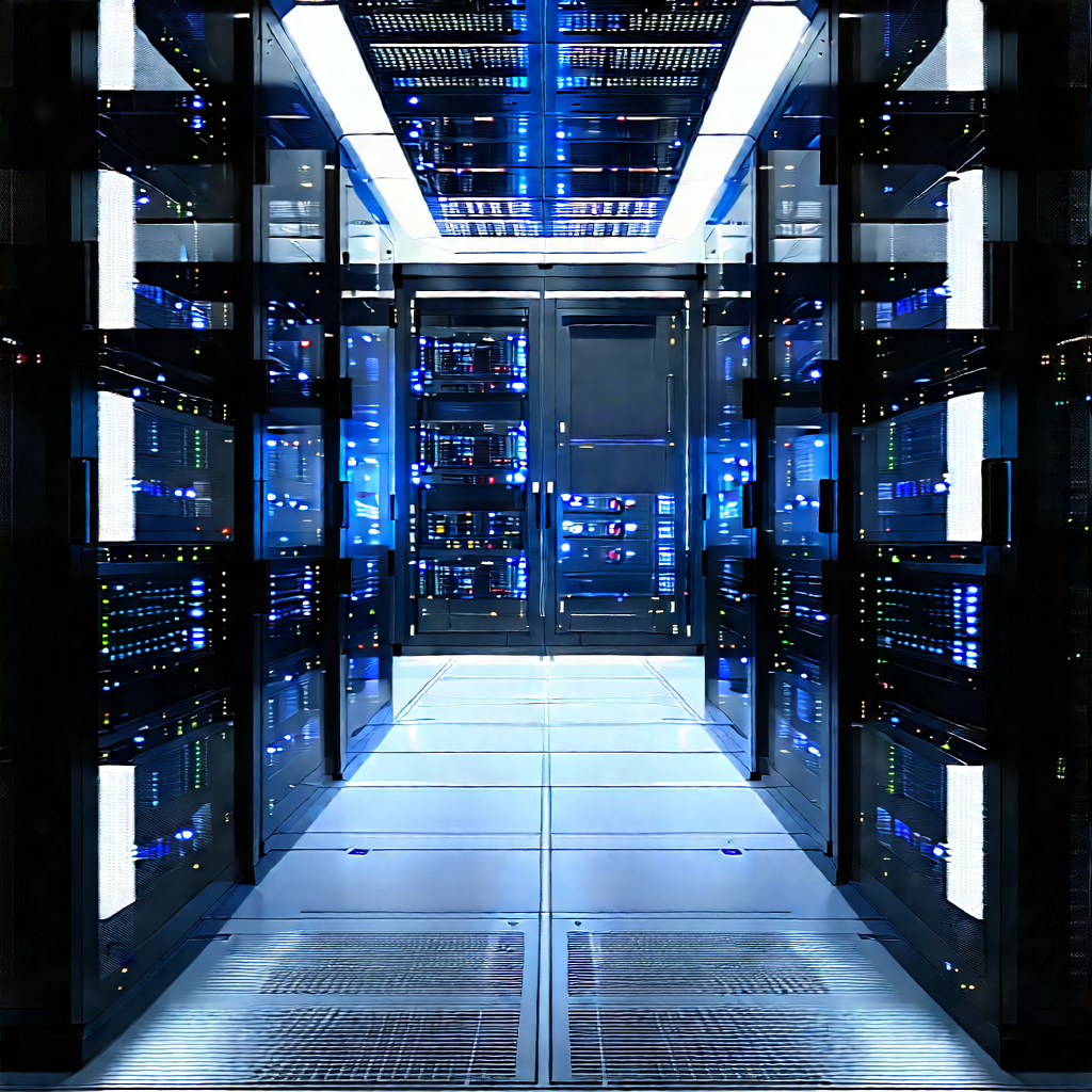Futuristic server room