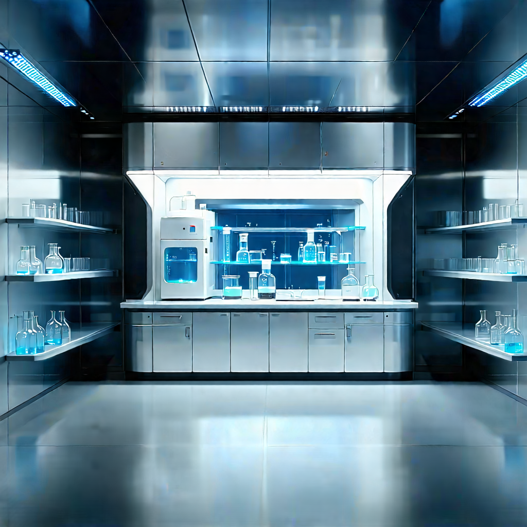 Futuristic Research Laboratory With Clean Well-organized