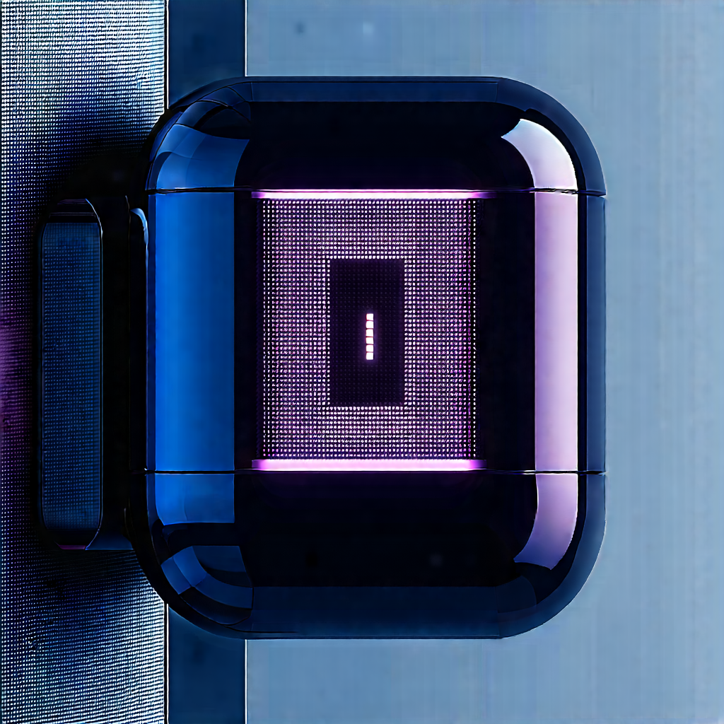 Wireless earbuds with glowing screen