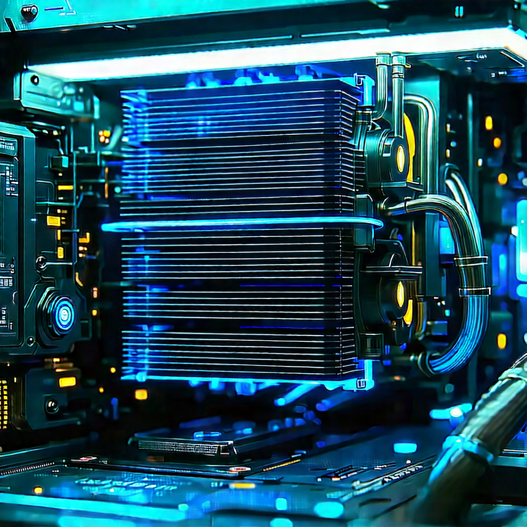 Close-up of cooling system