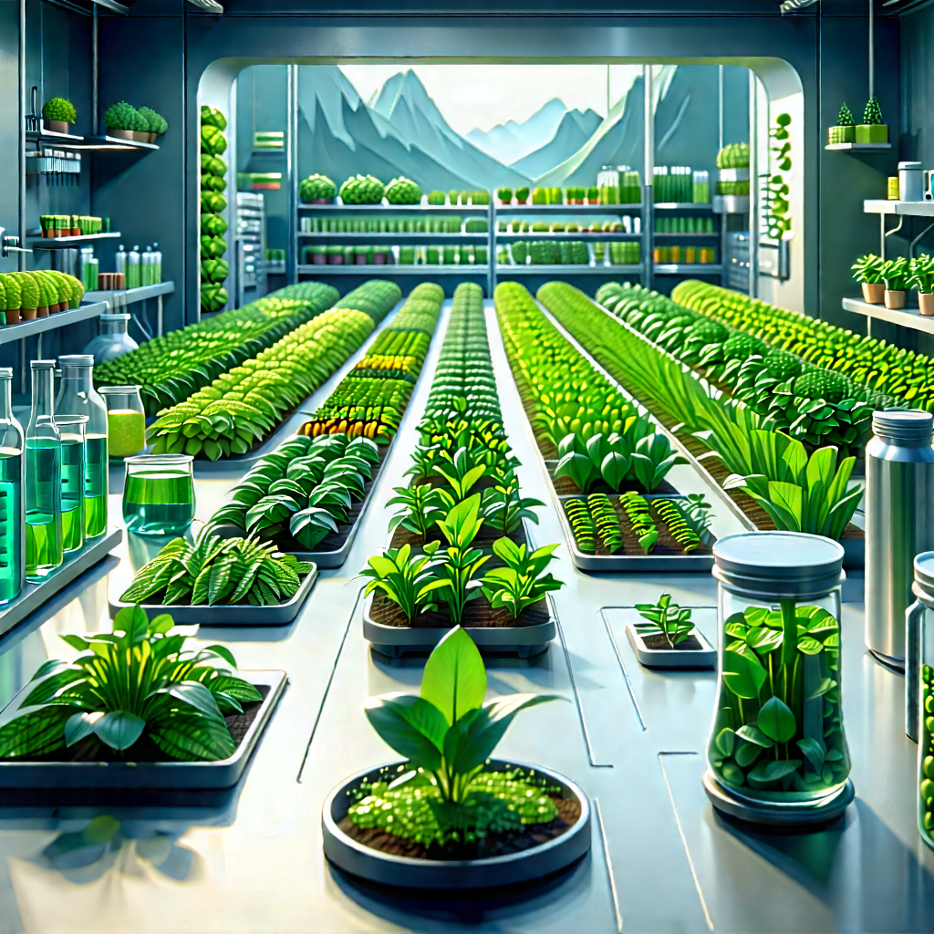 Agricultural technology in modern laboratory