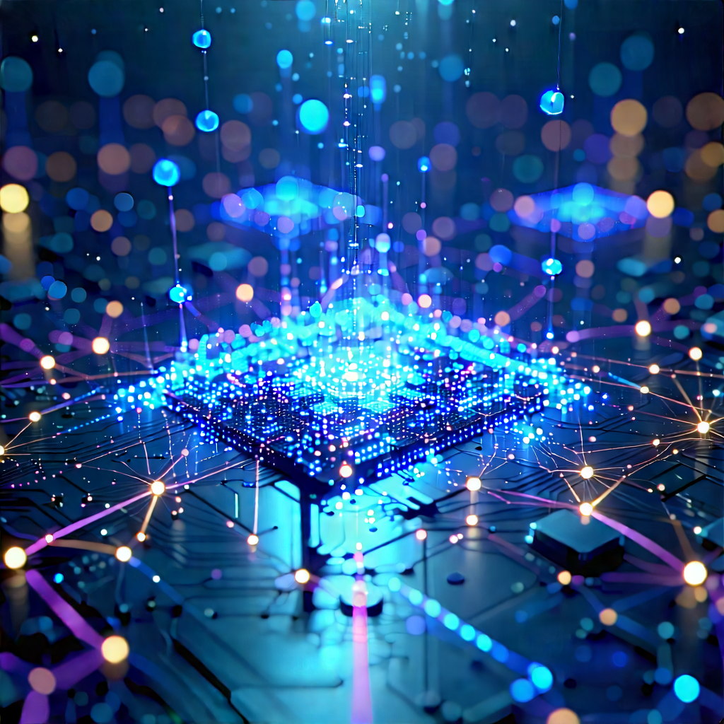 Blockchain Network Visualization With Image, There