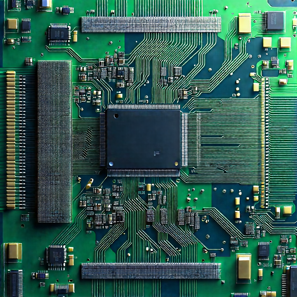 Circuit board with digital particles