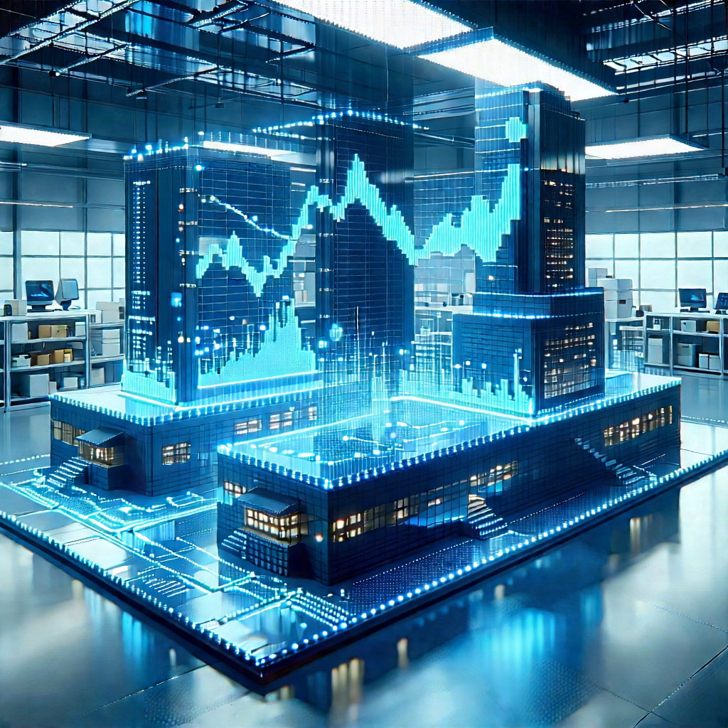 Financial Technology In Manufacturing Facility With Image, There