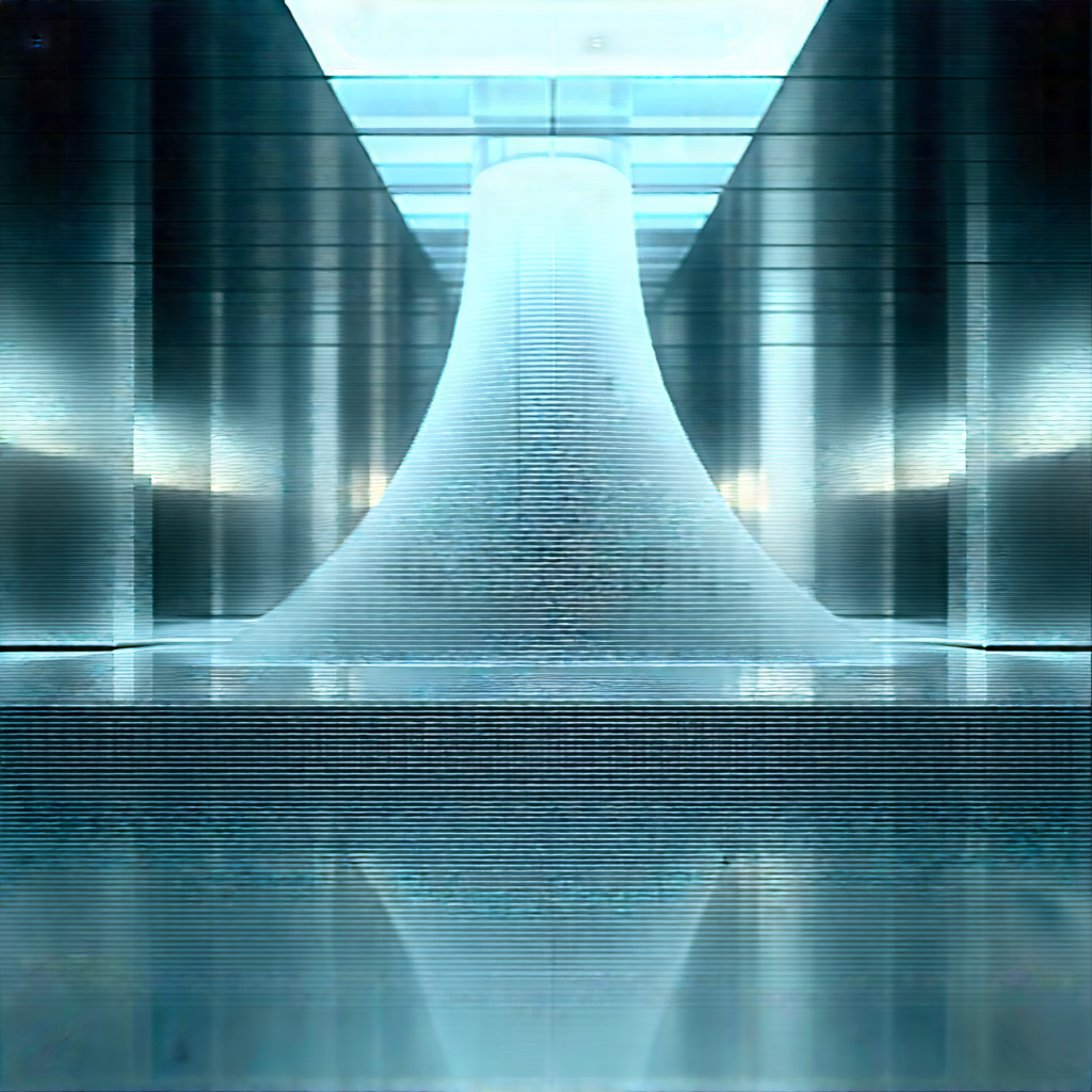 Futuristic Research Laboratory With Large, Curved