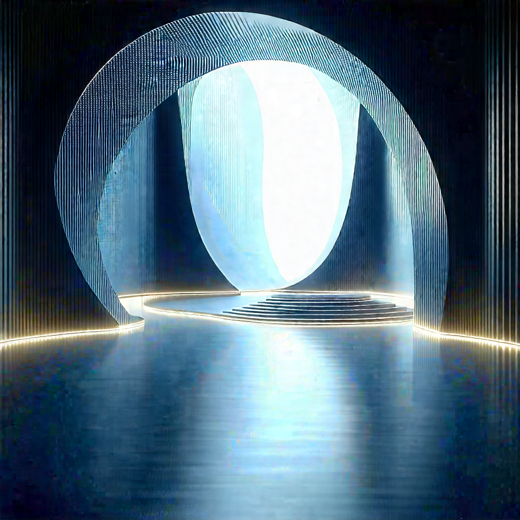 Futuristic innovation hub