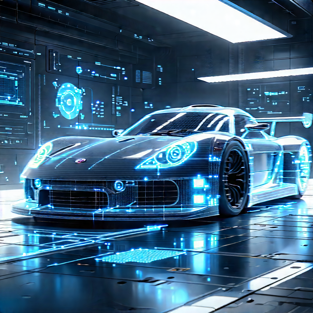 Automotive Technology In Research Center With Image, There