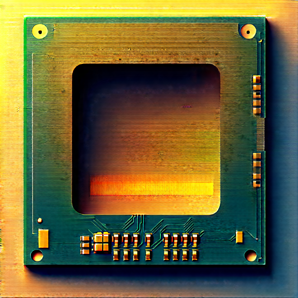 Microchip With Laser Scanning With Close-up Computer
