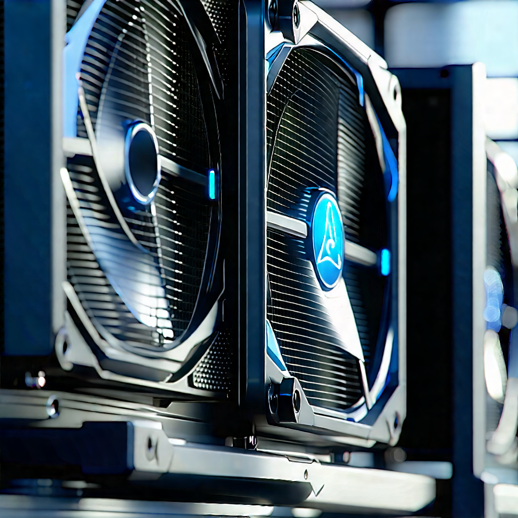 Close-up of cooling system