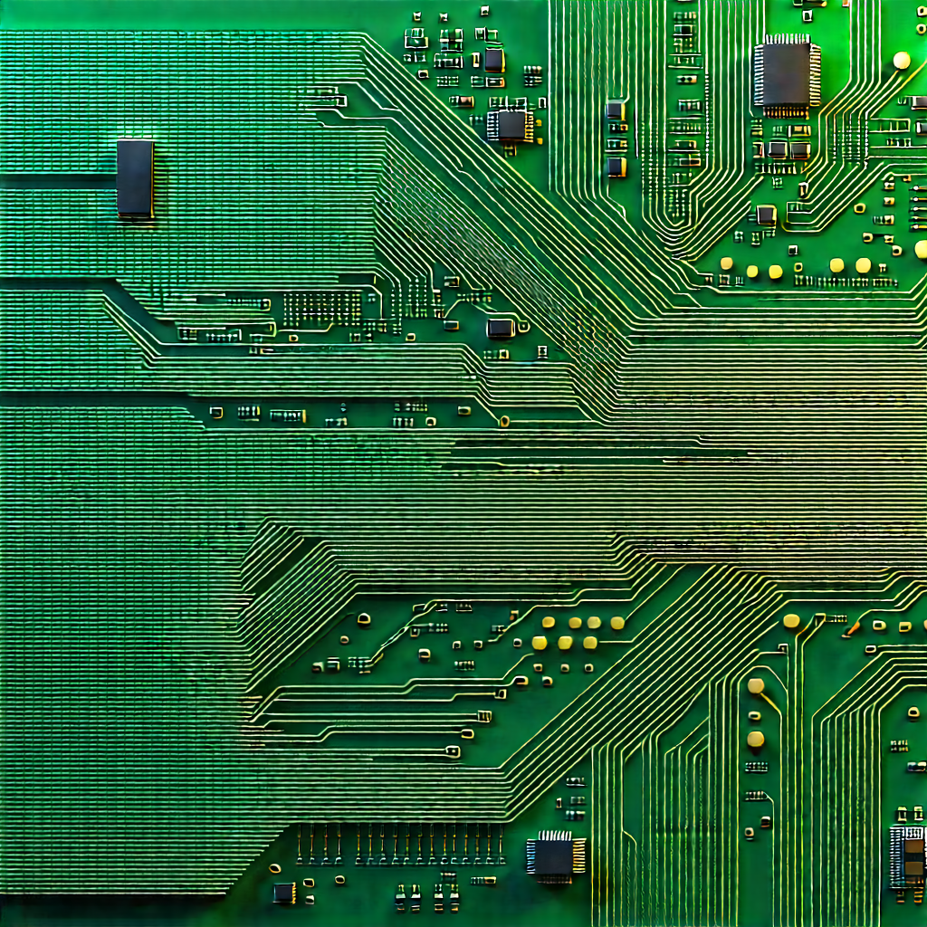 Circuit board with digital particles