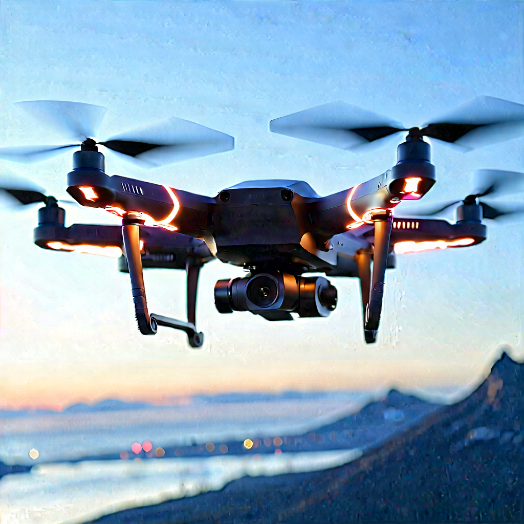 Drone with digital artwork