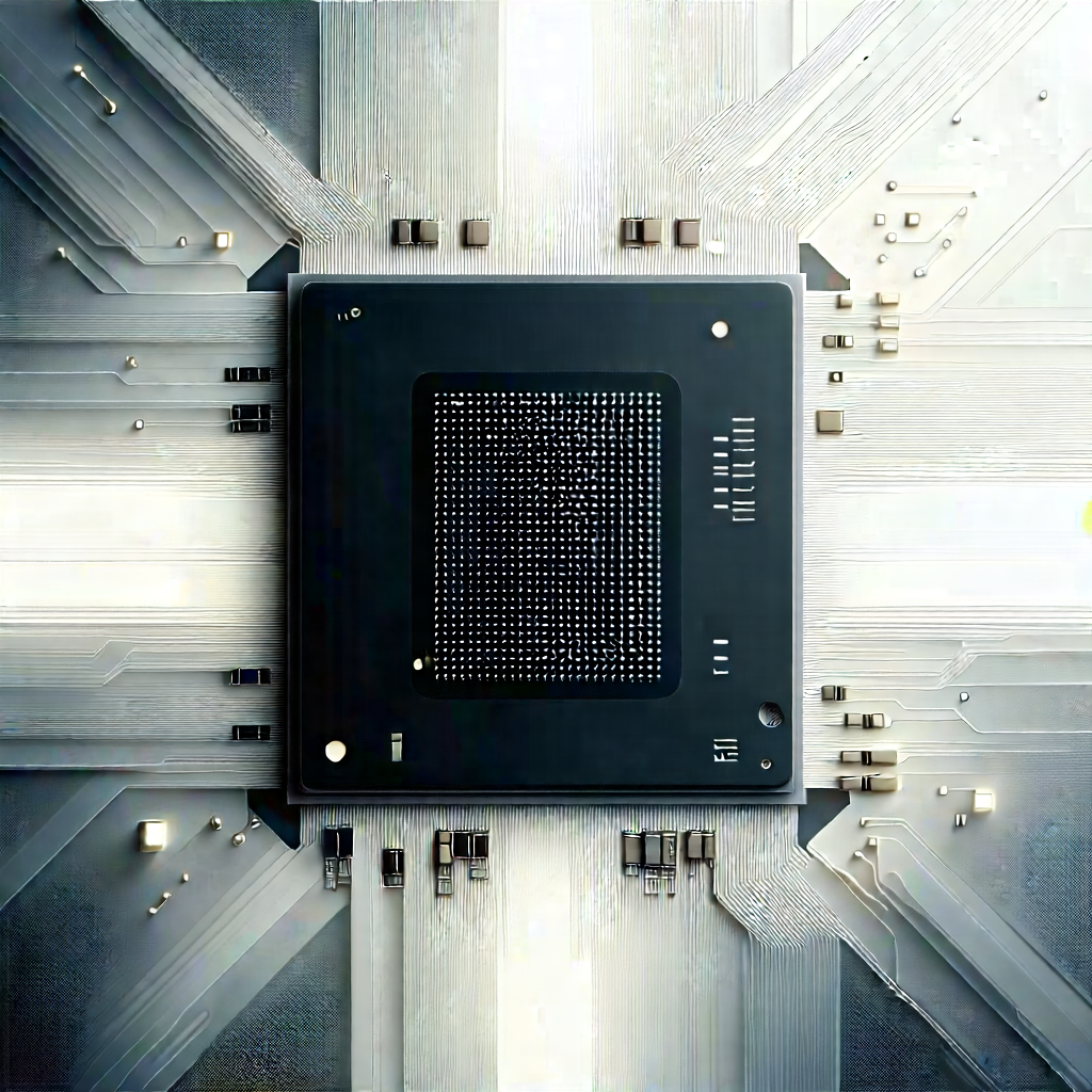 Close-up of microprocessor