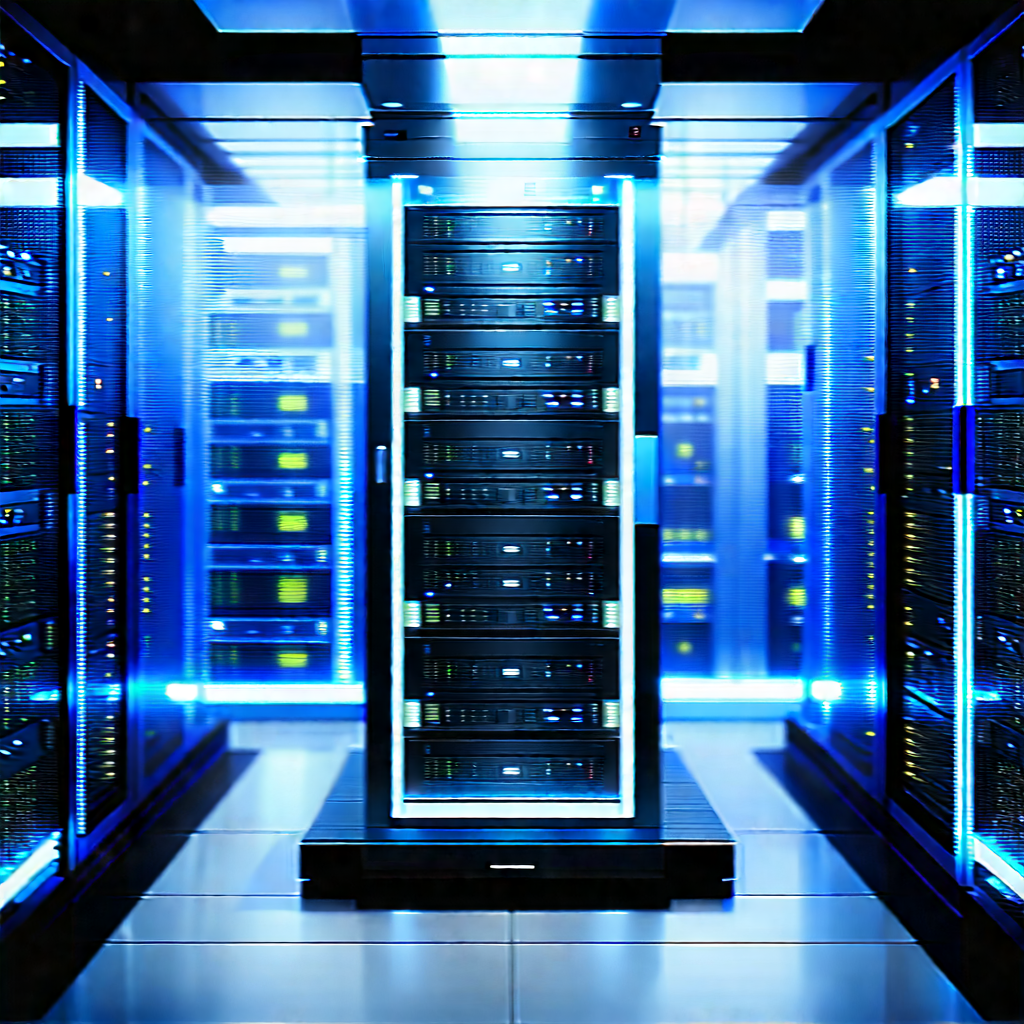 Futuristic server room