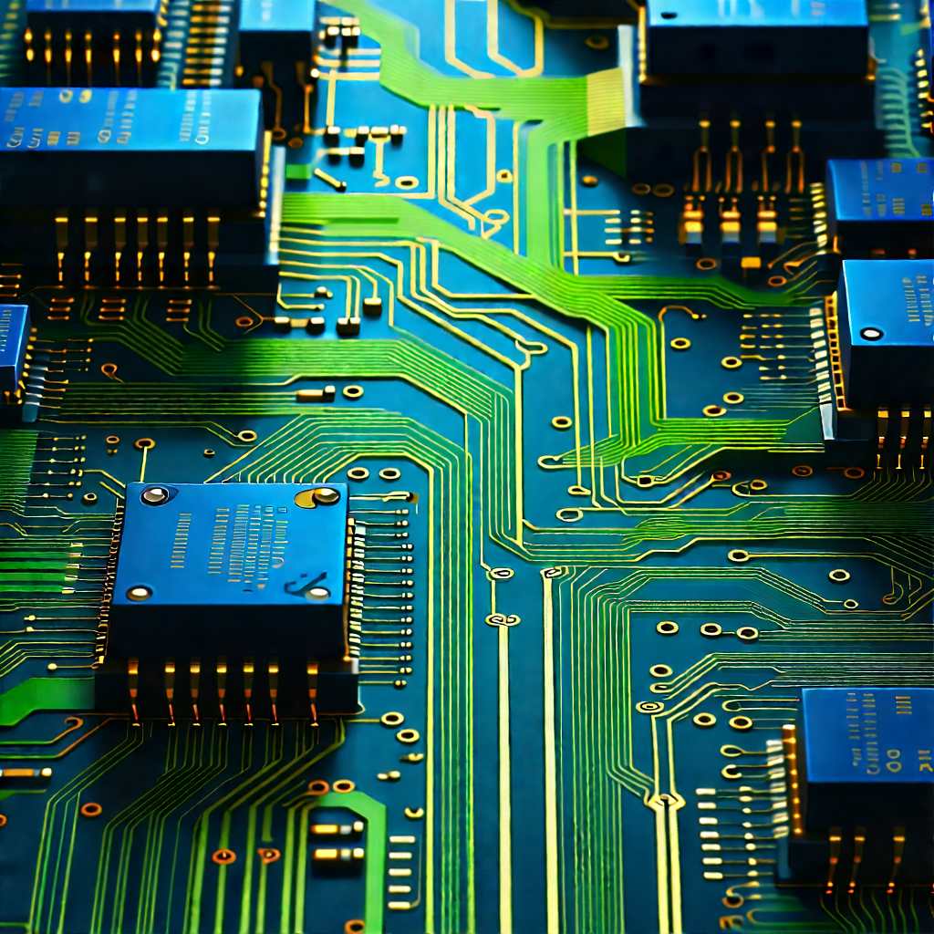Circuit board with data streams