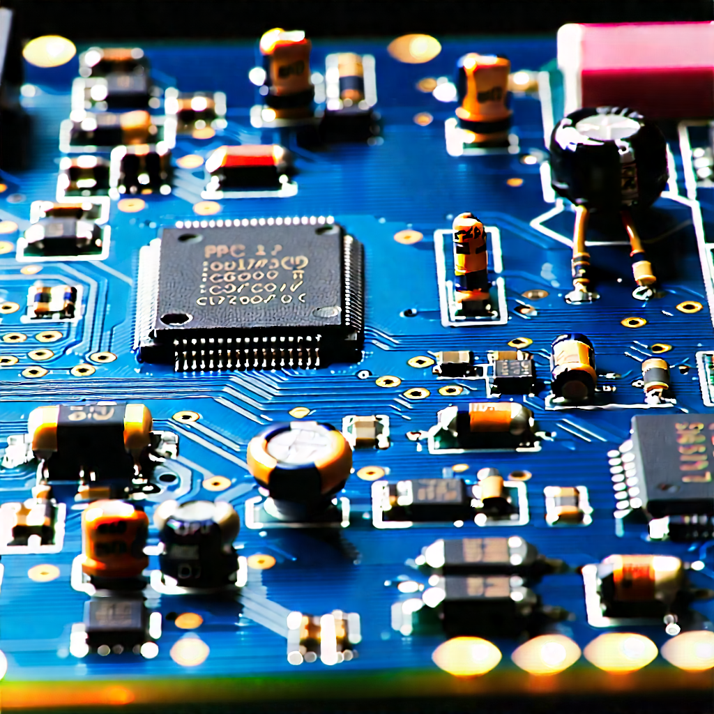 Close-up of electronic circuit