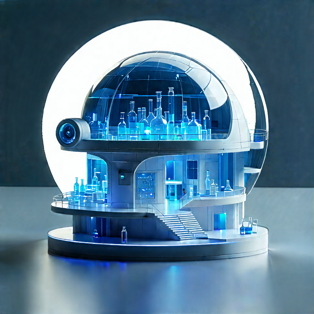 Futuristic Research Laboratory With Futuristic-looking Building