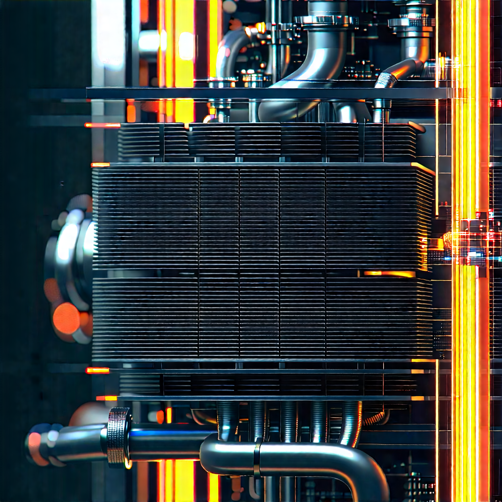 Close-up of cooling system